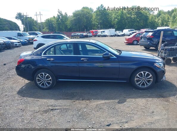 WDDWF4KB5JR354758 2018 MERCEDES-BENZ C-CLASS Dark Blue Вид задней части салона