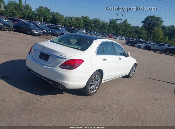 WDDWF4KB5JR400606 2018 MERCEDES-BENZ C-CLASS White Tył prawy