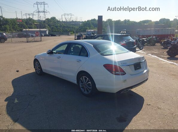 WDDWF4KB5JR400606 2018 MERCEDES-BENZ C-CLASS White Tył lewy