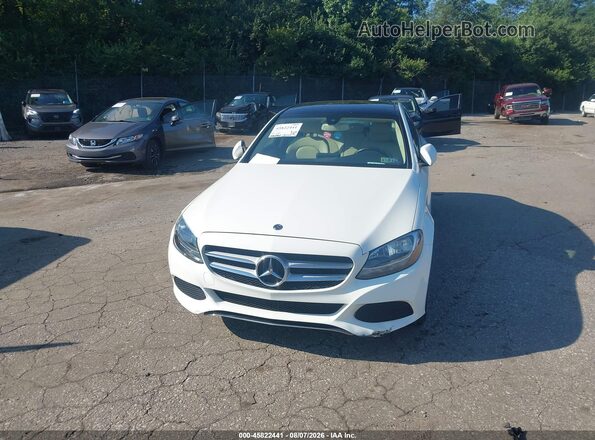 WDDWF4KB5JR400606 2018 MERCEDES-BENZ C-CLASS White Widok z przodu
