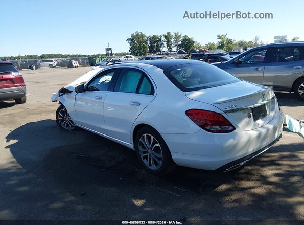 WDDWF4KB6GR133372 2016 MERCEDES-BENZ C-CLASS White Tył lewy