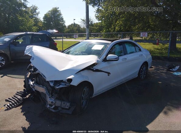 WDDWF4KB6GR133372 2016 MERCEDES-BENZ C-CLASS White Przód lewy