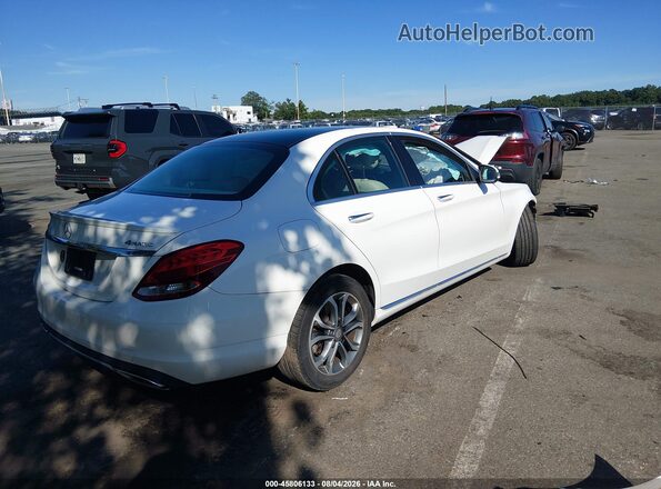 WDDWF4KB6GR133372 2016 MERCEDES-BENZ C-CLASS White Tył prawy