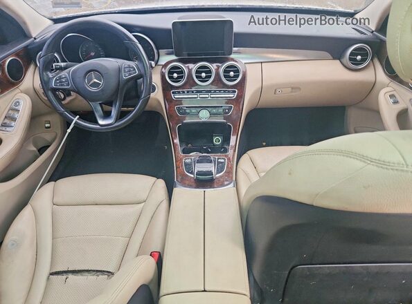 WDDWF4KB6GR134098 2016 MERCEDES-BENZ C White Widok deski rozdzielczej