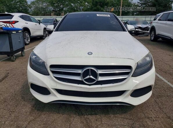 WDDWF4KB6GR134098 2016 MERCEDES-BENZ C White Widok z przodu