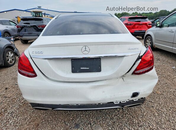WDDWF4KB6JR411078 2018 MERCEDES-BENZ C White Вид ззаду