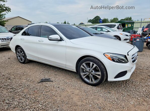 WDDWF4KB6JR411078 2018 MERCEDES-BENZ C White Передня права чверть