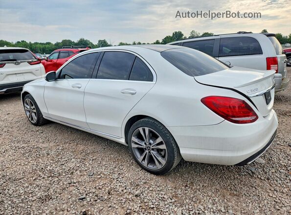 WDDWF4KB6JR411078 2018 MERCEDES-BENZ C White Задня ліва чверть