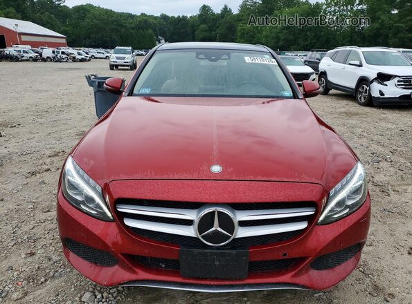 WDDWF4KB7GR158328 2016 MERCEDES-BENZ C Red Вид спереду