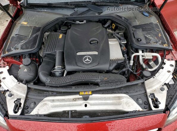 WDDWF4KB7GR158328 2016 MERCEDES-BENZ C Red Вид задньої частини салону