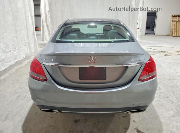 WDDWF4KB8GR125824 2016 MERCEDES-BENZ C Gray Widok z tyłu