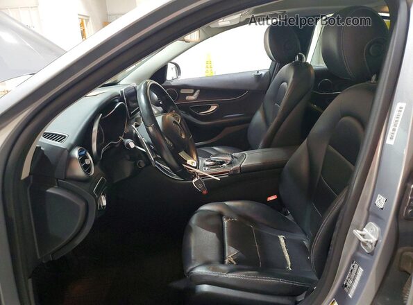 WDDWF4KB8GR125824 2016 MERCEDES-BENZ C Gray Widok wnętrza z przodu