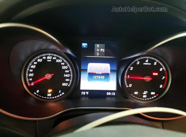 WDDWF4KB8GR125824 2016 MERCEDES-BENZ C Gray Widok zestawu wskaźników