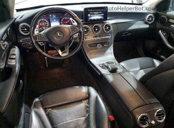 WDDWF4KB8GR125824 2016 MERCEDES-BENZ C Gray Widok deski rozdzielczej