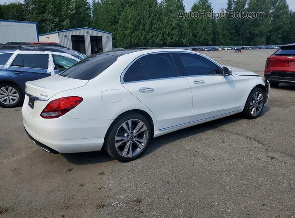 WDDWF4KBXJR393670 2018 MERCEDES-BENZ C White Հետևի աջ