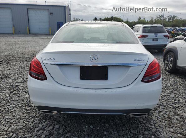 WDDWF4KBXJR411049 2018 MERCEDES-BENZ C White უკანა ხედი