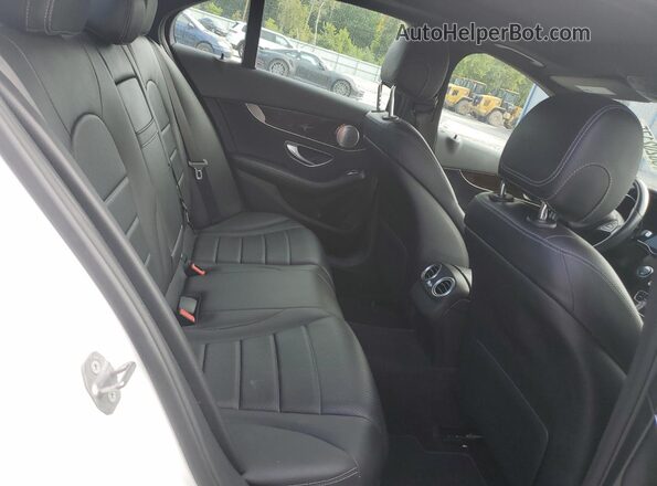 WDDWF4KBXJR411049 2018 MERCEDES-BENZ C White უკანა სავარძლების ხედი