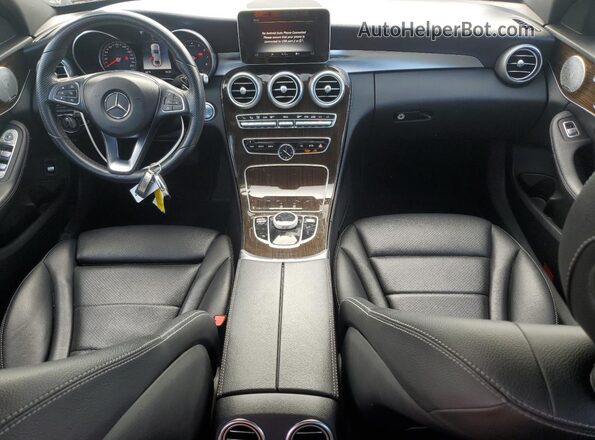 WDDWF4KBXJR411049 2018 MERCEDES-BENZ C White წინა პანელის ხედი