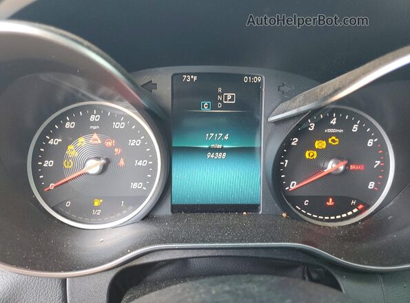 WDDWF8DB1LR532057 2020 MERCEDES-BENZ C Silver Vista del cuadro de instrumentos