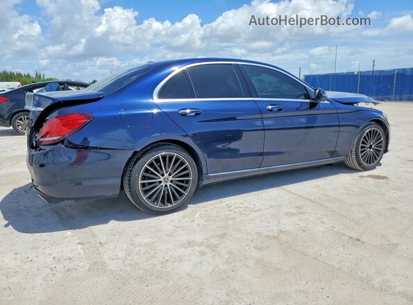 WDDWF8DB3LR531122 2020 MERCEDES-BENZ C Синий Задняя правая четверть