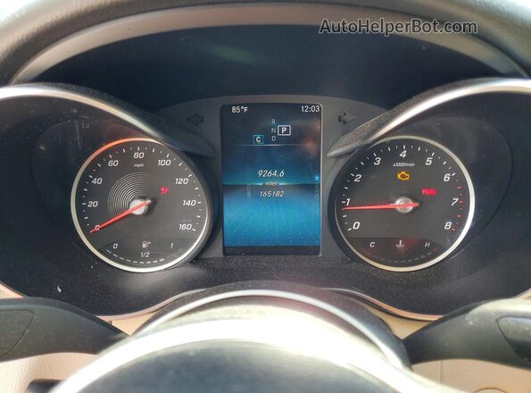 WDDWF8DB3LR531122 2020 MERCEDES-BENZ C Синий Вид щитка приборов