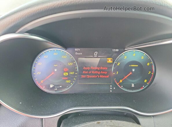 WDDWF8DB6LR557441 2020 MERCEDES-BENZ C Black Instrument cluster view