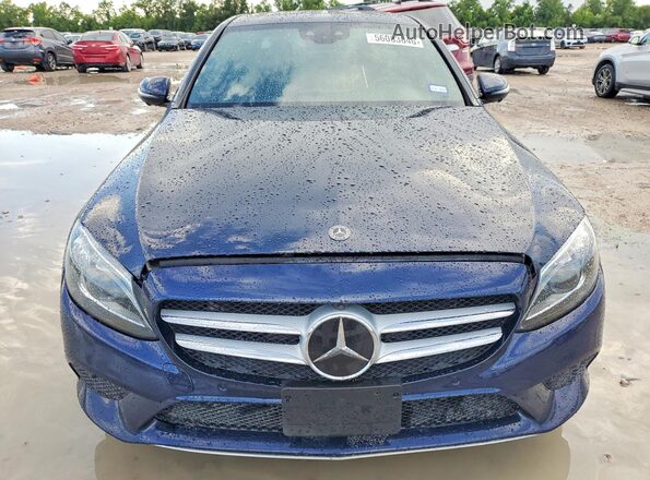 WDDWF8DBXKR458295 2019 MERCEDES-BENZ C Blue Front view
