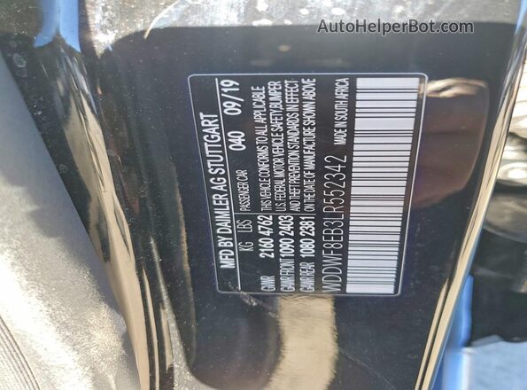 WDDWF8EB3LR552342 2020 MERCEDES-BENZ C Black Widok naklejki z numerem VIN