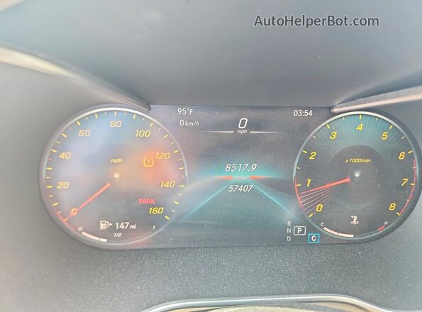 WDDWF8EB3LR559727 2020 MERCEDES-BENZ C Blue Սարքավորումների վահանակի տեսք