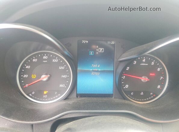 WDDWF8EB4KR485037 2019 MERCEDES-BENZ C Silver Սարքավորումների վահանակի տեսք