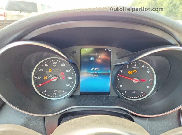 WDDWF8EB8KR516497 2019 MERCEDES-BENZ C Gray ხელსაწყოთა პანელის ხედი