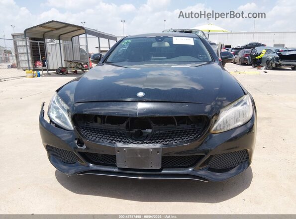 WDDWJ4JB0HF462569 2017 MERCEDES-BENZ C-CLASS Черный Вид спереди