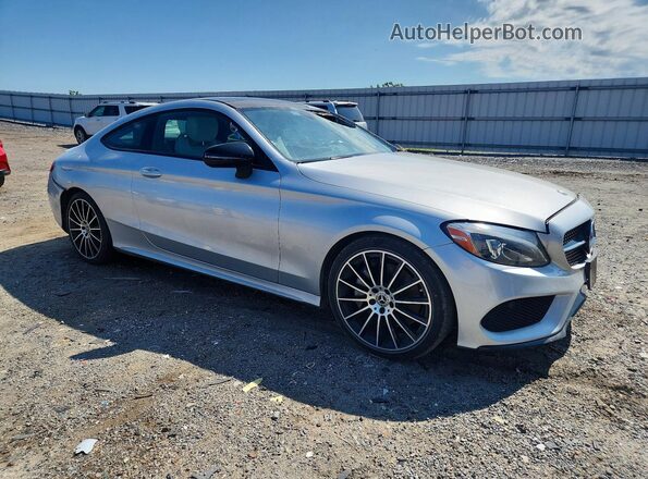 WDDWJ4JB1JF731958 2018 MERCEDES-BENZ C Silver Передня права чверть