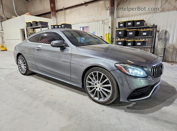 WDDWJ4JB2HF329957 2017 MERCEDES-BENZ C Gray Передня права чверть