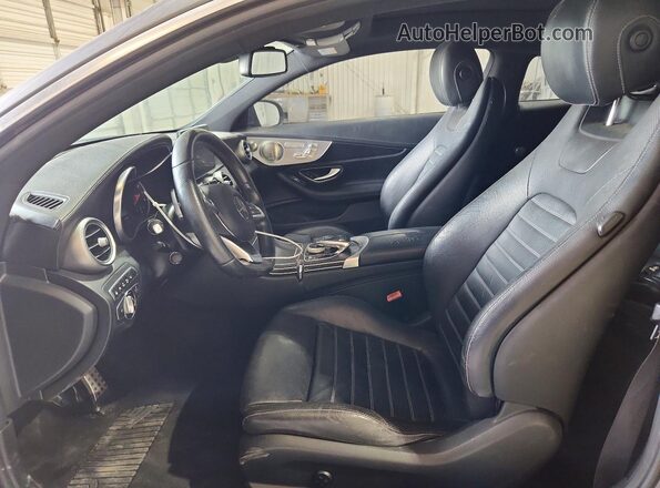 WDDWJ4JB2HF329957 2017 MERCEDES-BENZ C Gray Вид салону спереду