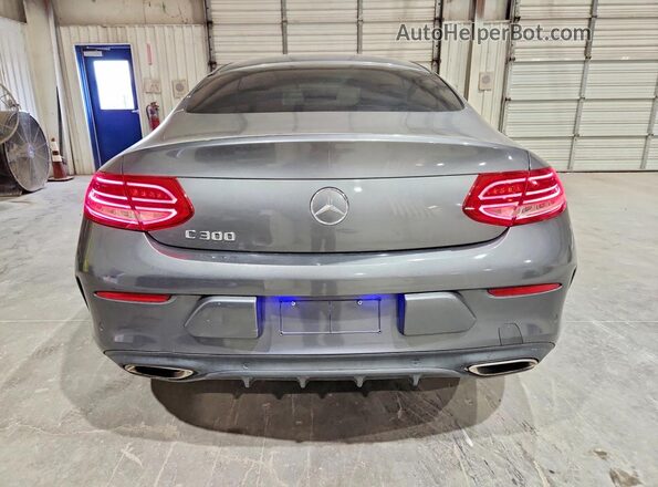 WDDWJ4JB2HF329957 2017 MERCEDES-BENZ C Gray Вид ззаду