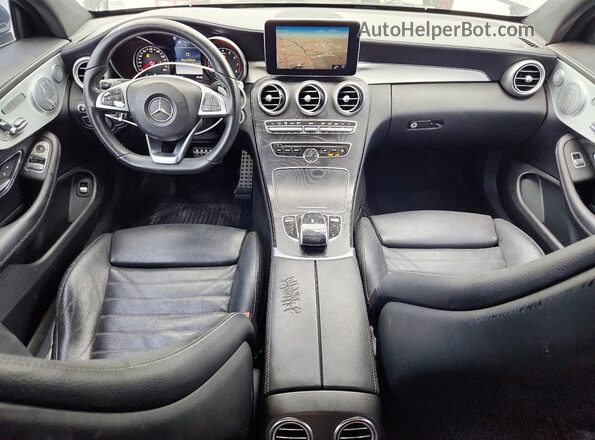 WDDWJ4JB2HF329957 2017 MERCEDES-BENZ C Gray Вид панелі приладів