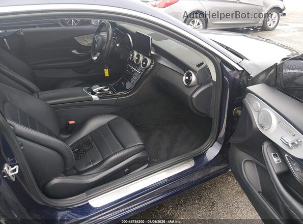 WDDWJ4JB2HF400672 2017 MERCEDES-BENZ C-CLASS Blue Widok wnętrza z przodu