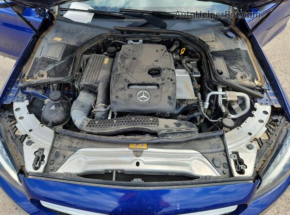 WDDWJ4JB4HF340152 2017 MERCEDES-BENZ C Blue Widok wnętrza z tyłu