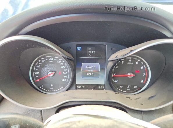 WDDWJ4JB4HF340152 2017 MERCEDES-BENZ C Blue Widok zestawu wskaźników