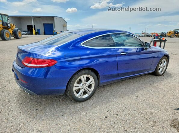 WDDWJ4JB4HF340152 2017 MERCEDES-BENZ C Blue Tył prawy