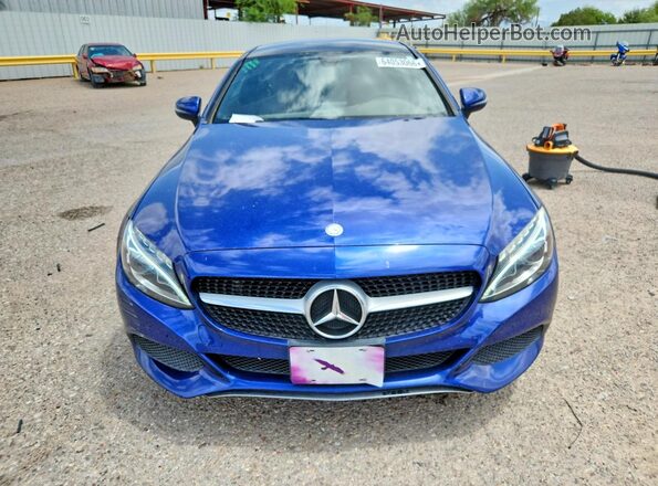 WDDWJ4JB4HF340152 2017 MERCEDES-BENZ C Blue Widok z przodu