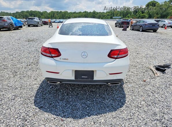 WDDWJ4JB4HF502703 2017 MERCEDES-BENZ C White Вид ззаду