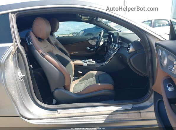 WDDWJ4JB5HF343416 2017 MERCEDES-BENZ C-CLASS Серый Вид салона спереди