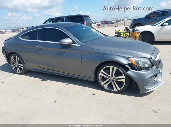 WDDWJ4JB5HF343416 2017 MERCEDES-BENZ C-CLASS Серый Вид задней части салона