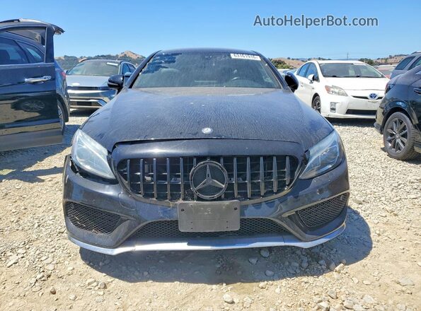 WDDWJ4JB5HF404425 2017 MERCEDES-BENZ C Black Widok z przodu