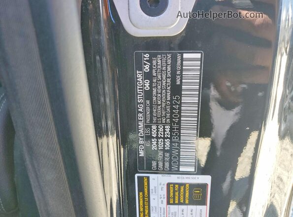 WDDWJ4JB5HF404425 2017 MERCEDES-BENZ C Black Widok komory silnika