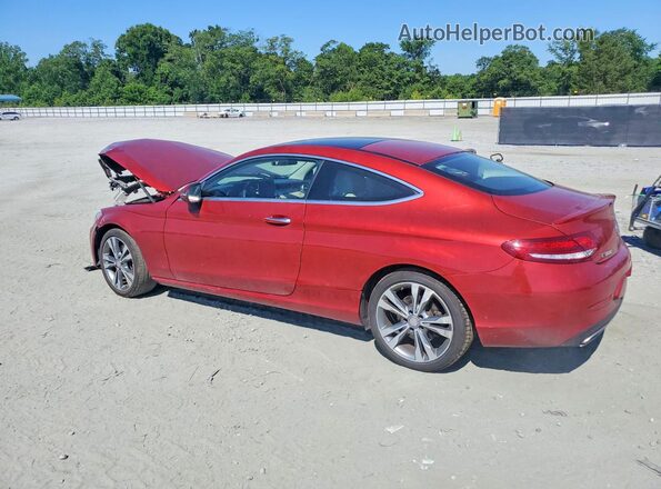WDDWJ4JB9HF460156 2017 MERCEDES-BENZ C Red Tył lewy