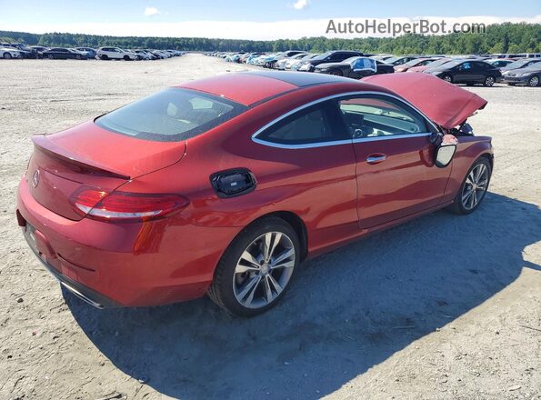 WDDWJ4JB9HF460156 2017 MERCEDES-BENZ C Red Tył prawy