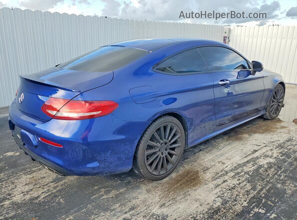 WDDWJ4JBXHF401813 2017 MERCEDES-BENZ C Blue Հետևի աջ